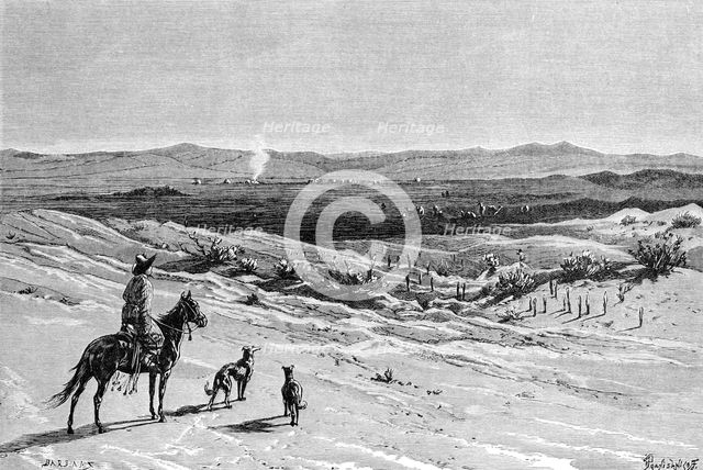 The Kizil-Kum Desert, Dussibal Wells, Asia, 1895. Artist: Unknown