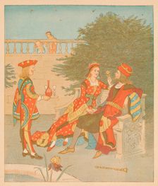 The Knave of Hearts and the Queen of Hearts, 1880. Creator: Randolph Caldecott