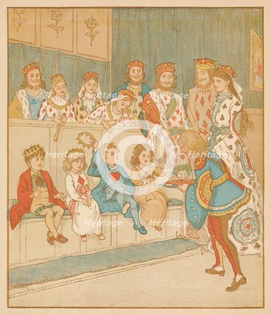 'The Knave of Hearts, Brought back those Tarts', 1880. Creator: Randolph Caldecott.