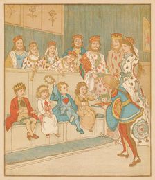 The Knave of Hearts, Brought back those Tarts 1880. Creator: Randolph Caldecott
