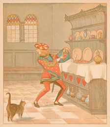 The Knave of Hearts, He stole those Tarts 1880. Creator: Randolph Caldecott