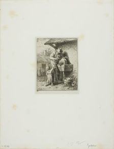 The Knife-Grinder, 1850. Creator: Charles Emile Jacque