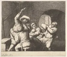 The Knife Thrust, 1610-85. Creator: Adriaen van Ostade