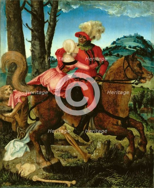 The Knight, the Young Girl and Death, Between 1500 and 1524. Creator: Baldung (Baldung Grien), Hans (1484-1545).