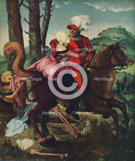 'The knight, the young girl and the Death', c1510, (1939). Artist: Hans Baldung.