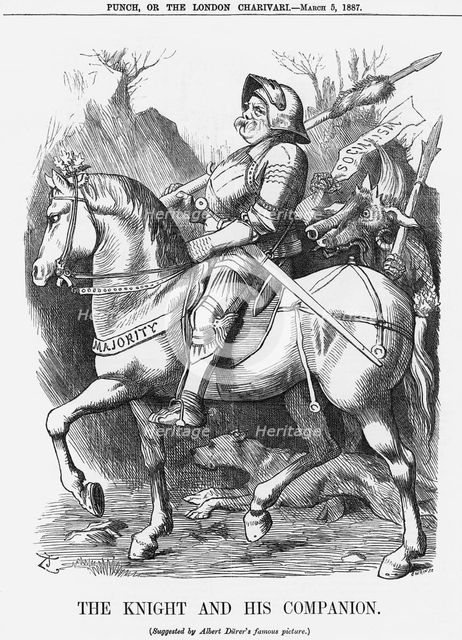 'The Knight and his Companion', 1887. Creator: Joseph Swain.