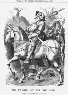 The Knight and his Companion 1887. Creator: Joseph Swain