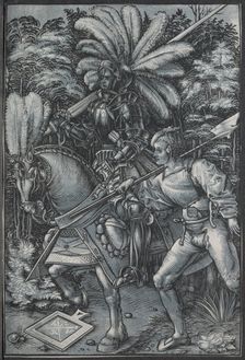 The Knight and Lansquenet, c. 1512. Creator: Hans Wechtlin (German, 1480/85-aft 1526)