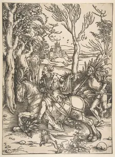 The Knight and Man-at-Arms.n.d. Creator: Albrecht Durer