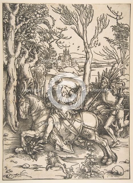 The Knight and Man-at-Arms.n.d. Creator: Albrecht Durer.