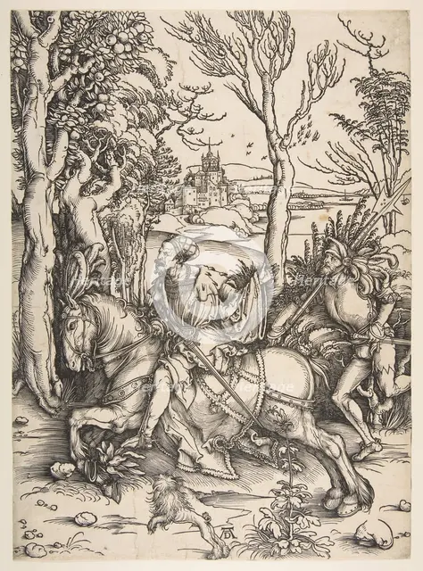 The Knight and Man-at-arms.n.d. Creator: Albrecht Durer.
