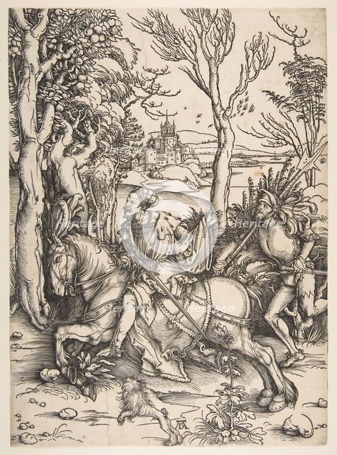 The Knight and Man-at-arms.n.d. Creator: Albrecht Durer.
