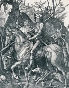The Knight, Death and the Devil 1513 (1906). Artist: Albrecht Durer