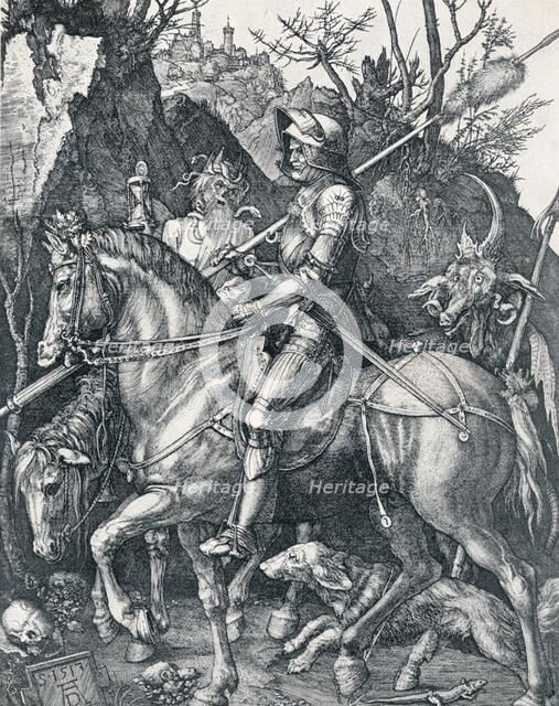 'The Knight, Death and the Devil', 1513 (1906). Artist: Albrecht Durer.