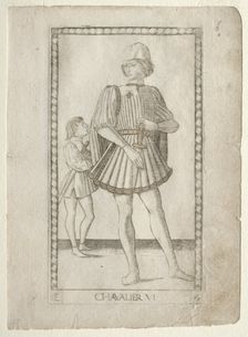 The Knight (from the Tarocchi, series E: Conditions of Man, #6), before 1467. Creator: Master of the E-Series Tarocchi (Italian, 15th century)