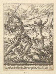The Knight, from the Dance of Death, 1651. Creator: Wenceslaus Hollar