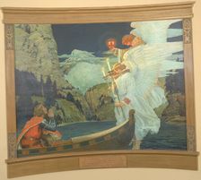 The Knight of the Holy Grail, ca. 1912. Creator: Frederick Judd Waugh