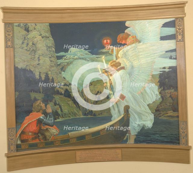 The Knight of the Holy Grail, ca. 1912. Creator: Frederick Judd Waugh.