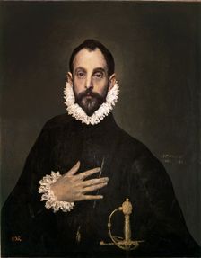 The Knight of the hand on the chest by El Greco