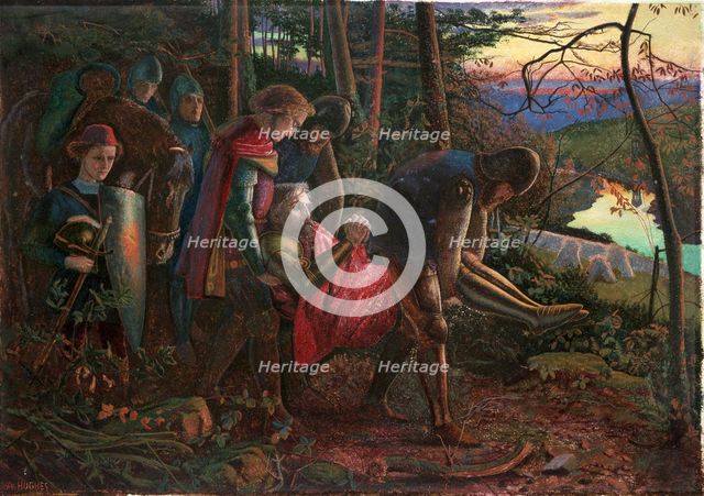 The Knight of the Sun, 1860-1861. Artist: Arthur Hughes.