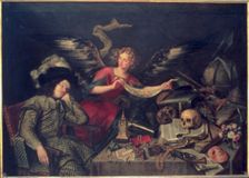 The Knight's Dream oil on canvas by Antonio de Pereda