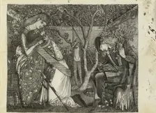 The Knight's Farewell, 1858. Artist: Sir Edward Coley Burne-Jones