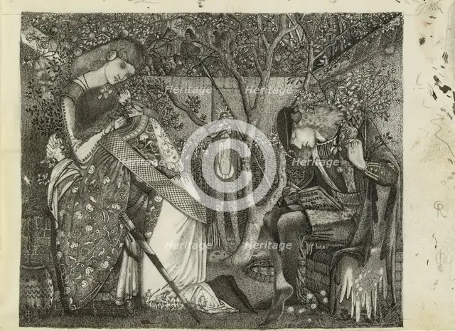 The Knight's Farewell, 1858. Artist: Sir Edward Coley Burne-Jones.