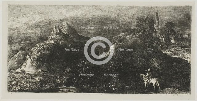 The Knight's Return, 1871. Creator: Rodolphe Bresdin.