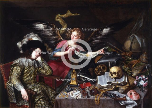 The Knight's Dream. Artist: Pereda y Salgado, Antonio, de (1611-1678)