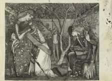 The Knight's Farewell, 1858. Artist: Sir Edward Coley Burne-Jones