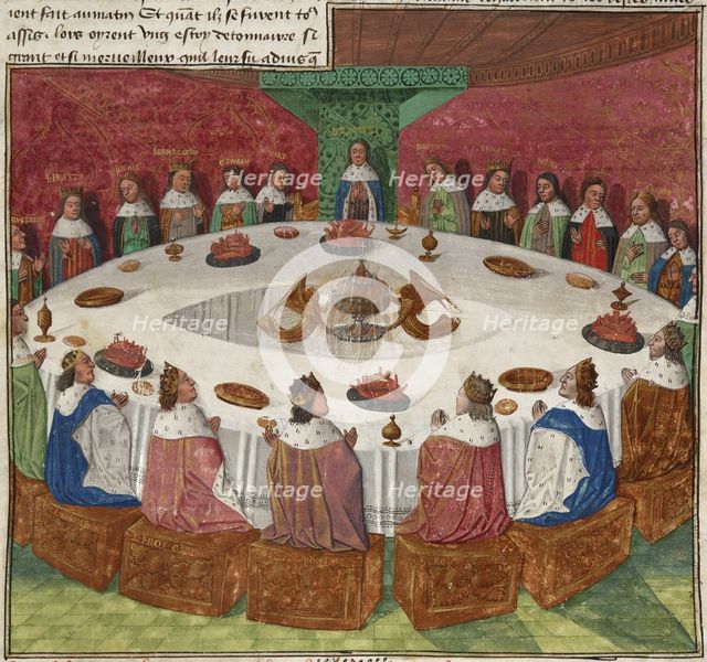 The Knights of the Round Table, ca 1475. Artist: Évrard d'Espinques (active 1440-1494)