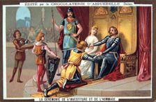The Knights - Swearing of allegiance to the lord, Middle Ages. 19th Century.