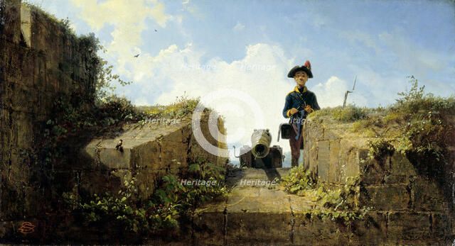 The Knitting Guard, 1855.
