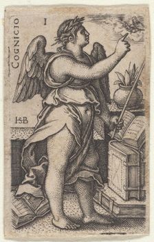 The knowledge. From the episode "The Knowledge of God and the Seven Cardinal Virtues", c.1539 . Creator: Beham, Hans Sebald (1500-1550)