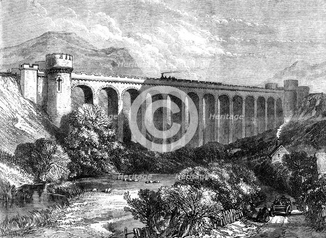 The Knucklass Viaduct, Central Wales Railway, 1865. Creator: Unknown.