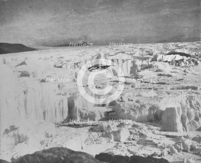 'The Koettlitz Glacier, Just North of Heald Island, Showing Ice Pinnacles, Etc' c1911, (1913). Artist: Frank Debenham.