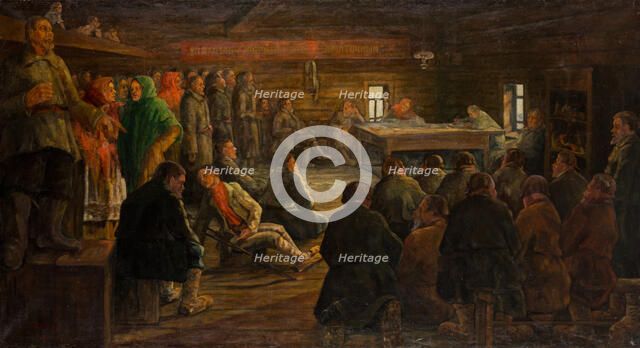 The Kolkhoz Meeting, Early 1930s.