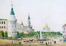 The Kremlin Garden, Moscow, Russia, c1830s-c1840s. Artist: Anon