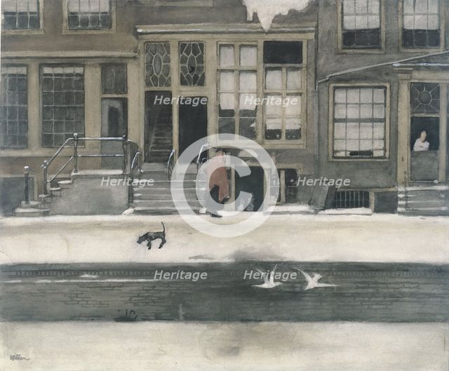The Kromboomsloot in Amsterdam, 1870-1919. Creator: Willem Witsen.