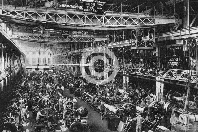 The Krupp gun factory number 1, Essen, Germany, World War I, 1917. Artist: Unknown