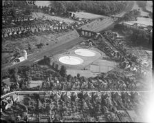 The L.M.S.R Water Reservoirs, Oxhey, Hertfordshire, c1930s. Creator: Arthur William Hobart