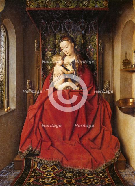The Lucca Madonna. Artist: Eyck, Jan van (1390-1441)