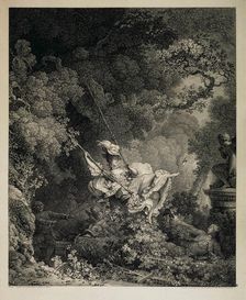 The Lucky Opportunities of a Swing, 1782. Creator: De Launay, Nicolas (1739-1792)