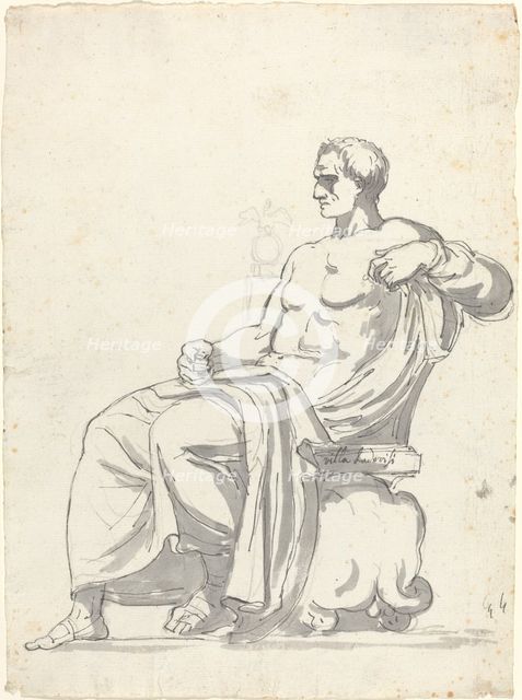 The Ludovisi Menander, 1752/1756. Creator: Augustin Pajou.