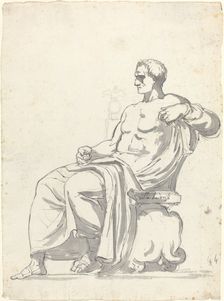 The Ludovisi Menander, 1752/1756. Creator: Augustin Pajou