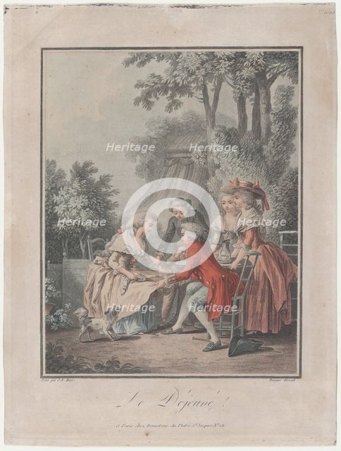 The Lunch, 1787-93. Creator: Louis Marin Bonnet.
