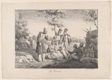 The Lunch Lady, ca. 1840. Creator: Hippolyte Bellangé