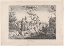 The Lunch Lady, ca. 1840. Creator: Hippolyte Bellangé