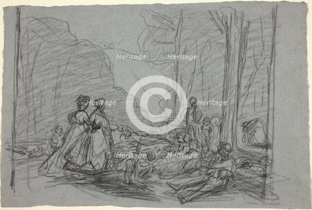 The Luncheon on the Grass, c. 1865. Creator: Claude Monet.