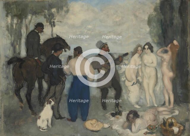 The Luncheon at Bourgueil (Le déjeuner à Bourgueil), ca 1893.